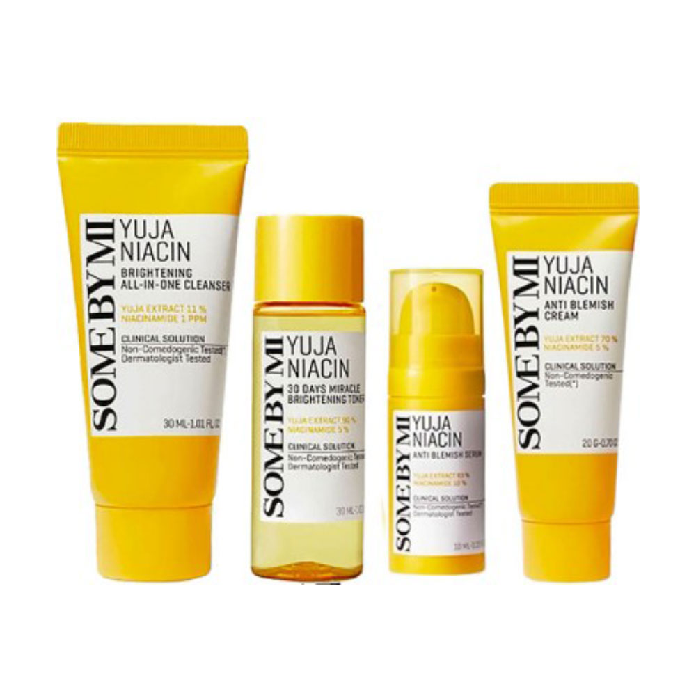 Набір для обличчя Some By Mi Yuja Niacin Anti Blemish Starter Kit (тонер, 30 мл + сироватка, 10 мл + крем, 20 г + гель, 30 мл)